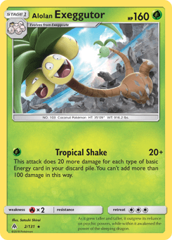 2018 Forbidden Light Alolan Exeggutor #2