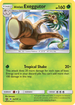 2018 Forbidden Light Alolan Exeggutor #2a