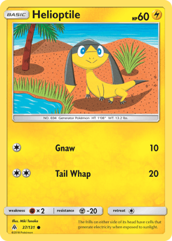 Helioptile Forbidden Light card