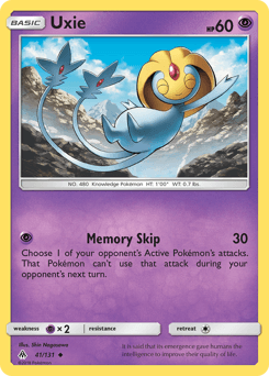Uxie Forbidden Light card