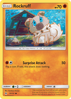Rockruff Forbidden Light card