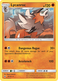Lycanroc Forbidden Light card