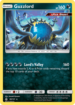 Guzzlord Forbidden Light card