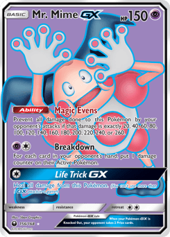 Mr. Mime-GX Celestial Storm card