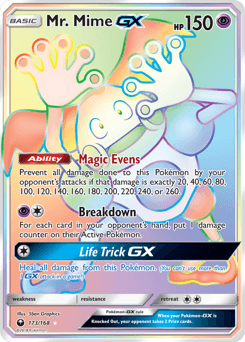 Mr. Mime-GX Celestial Storm card