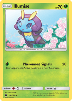 Illumise Celestial Storm card