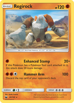 Regirock ★ Celestial Storm card