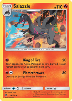 Salazzle Dragon Majesty card