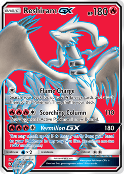 Reshiram-GX Dragon Majesty card