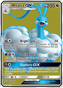 Altaria-GX Dragon Majesty card