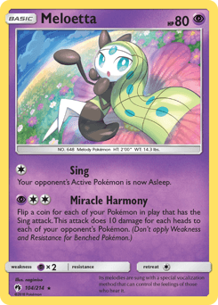 2018 Lost Thunder Meloetta #104