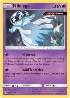 2018 Lost Thunder Nihilego #106