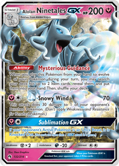 Alolan Ninetales-GX Lost Thunder card