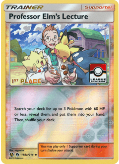 Professor Elm's Lecture Lost Thunder card