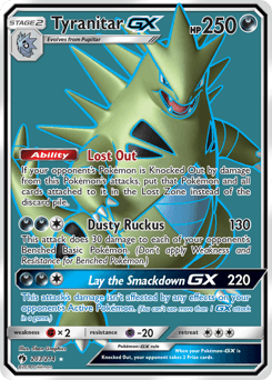 Tyranitar-GX Lost Thunder card