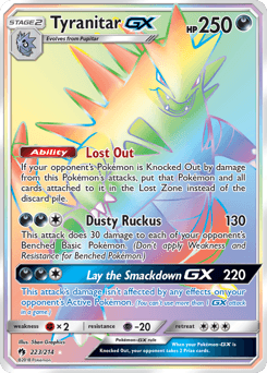 Tyranitar-GX Lost Thunder card