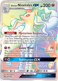 Alolan Ninetales-GX Lost Thunder card