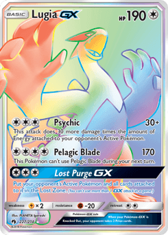 Lugia-GX Lost Thunder card