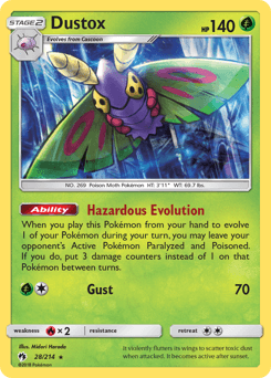 Dustox Lost Thunder card