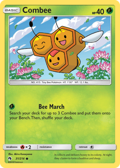 2018 Lost Thunder Combee #31