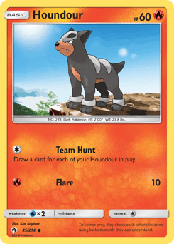 2018 Lost Thunder Houndour #45