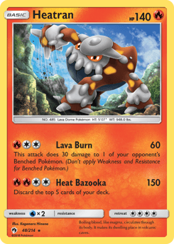 2018 Lost Thunder Heatran #48