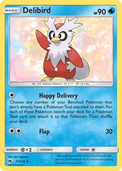 2018 Lost Thunder Delibird #57