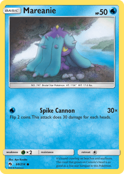 Mareanie Lost Thunder card