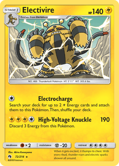 Electivire Lost Thunder card