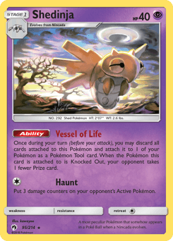 Shedinja Lost Thunder card