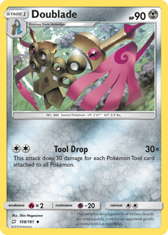 Doublade Team Up card