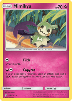 Mimikyu Team Up card