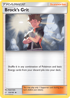 Brock's Grit Team Up card
