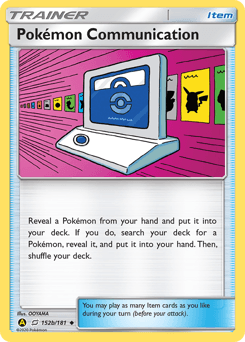 Pokémon Communication Team Up card