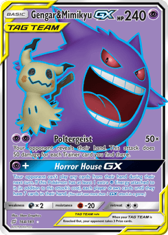 Gengar & Mimikyu-GX Team Up card