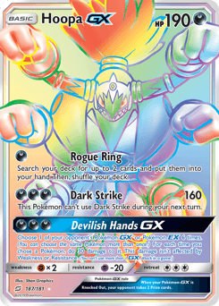 Hoopa-GX Team Up card