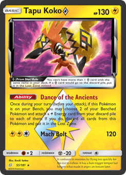 Tapu Koko Team Up card