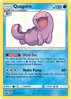 Quagsire Hidden Fates Shiny Vault card