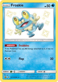 Froakie Hidden Fates Shiny Vault card