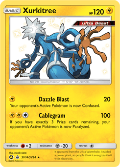 Xurkitree Hidden Fates Shiny Vault card