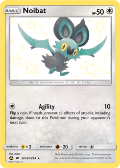 Noibat Hidden Fates Shiny Vault card