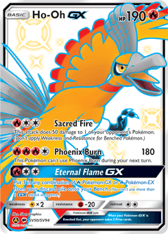 Ho-Oh-GX Hidden Fates Shiny Vault card
