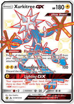 Xurkitree-GX Hidden Fates Shiny Vault card