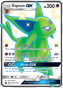 Espeon-GX Hidden Fates Shiny Vault card