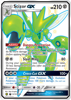 Scizor-GX Hidden Fates Shiny Vault card