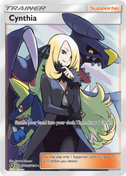 Cynthia Hidden Fates Shiny Vault card