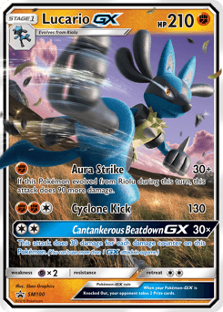 Lucario-GX SM Black Star Promos card