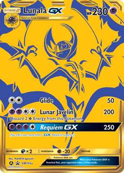 2017 SM Black Star Promos Lunala-GX #SM103a