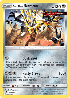 2017 SM Black Star Promos Dusk Mane Necrozma #SM107