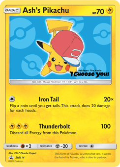 Ash's Pikachu SM Black Star Promos card
